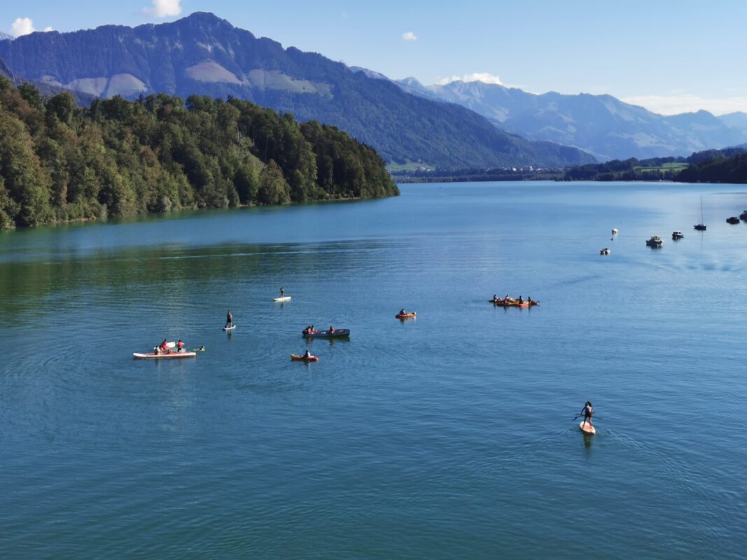Stand up paddle sur le lac